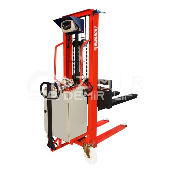 EKONOMİK LİFT YES1516-T Terazili Yarı Elektrikli İstif Makinası (1.5 Ton 1.60 Mt)
